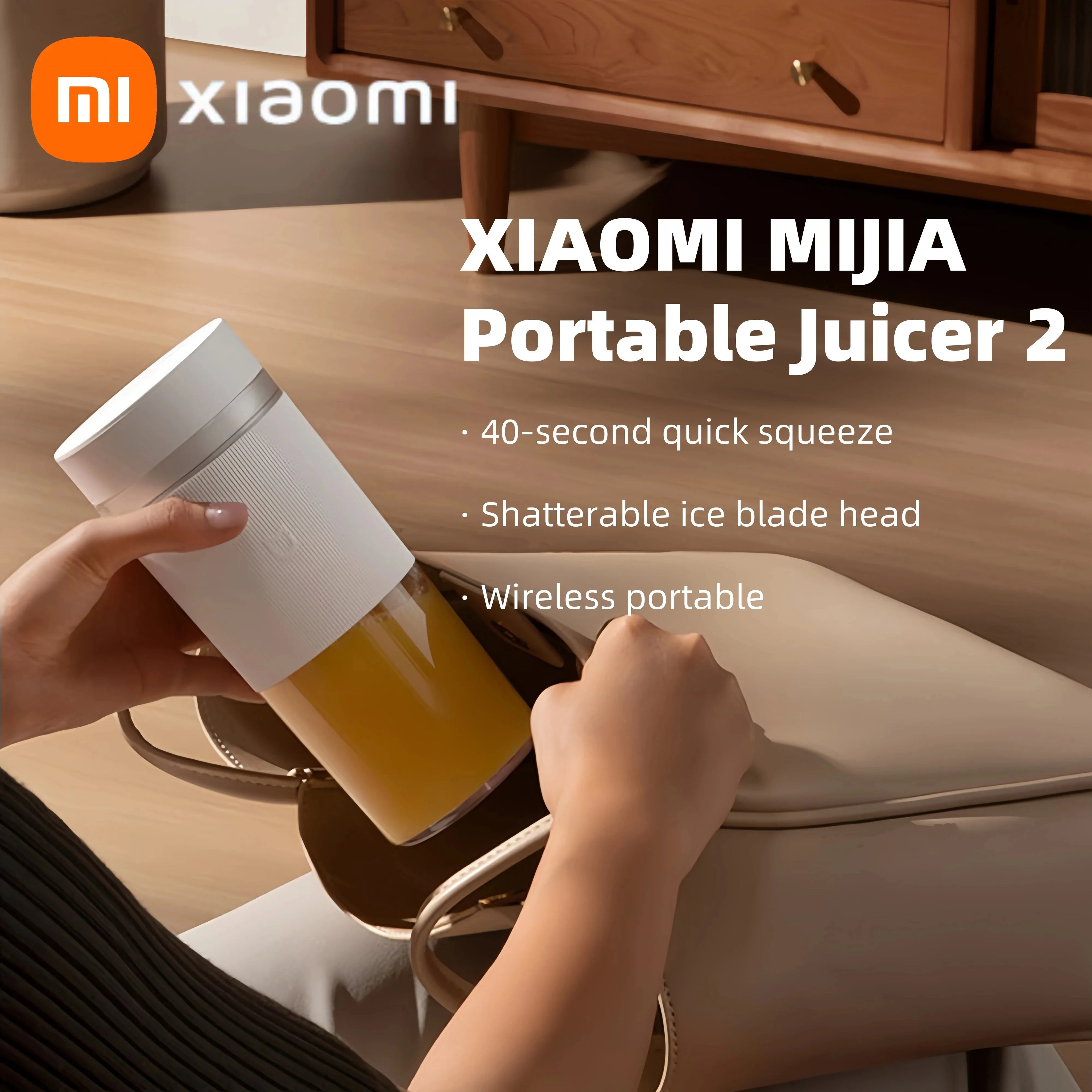 XIAOMI MIJIA przenośny sokowirówka mikser 2 elektryczny mini blender owoce warzywa szybki, kruszony lód